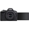 Aparat foto Mirrorless Canon EOS R50, 24.2MP, 4K, Wi-Fi, Obiectv Canon RF-S 18-45mm F4.5-6.3 IS STM, Negru