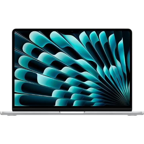 Apple MacBook AIR 13 2024, A3113, Display 13.6 inch Retina IPS, Apple M3 8-Core, 8 Gb RAM LPDDR5, SSD 256 Gb, Apple 10-Core GPU, Touch ID, 2x Thunderbolt, Camera Web FHD 1080p, Silver