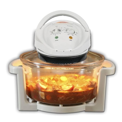Cuptor Multifunctional Cu Aer Cald Flavorwave Turbo Platinum, Tehnologie Halogen, Thenologie Infrarosu, Cleste, Carte Retete, 1300 W (Produs NOU!)
