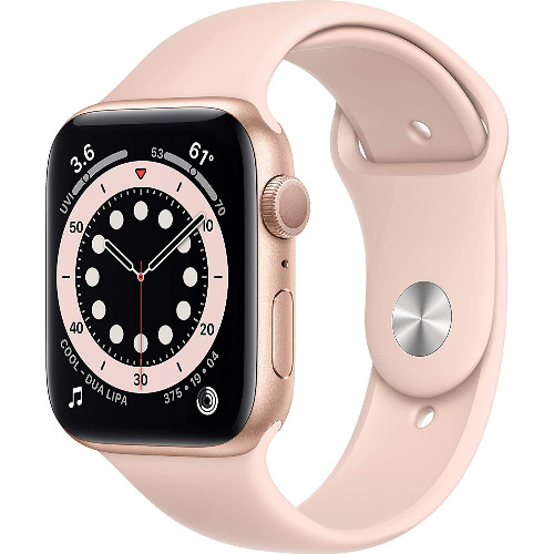 Apple Watch Series 5 44mm, Gold Aluminium Case, Pink Sand Sport Band, A2093
