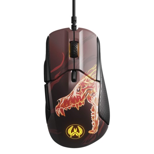 Mouse Gaming Cu Fir Steelseries Rival 310 CS:GO Howl Edition, 12 .000 DPI, 6 Butoane, Optic TrueMove3, Prism Lightning
