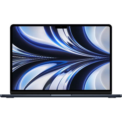 Apple MacBook AIR 13 2022, A2681, Display 13.6 inch Retina IPS, Apple M2 8-Core, 8 Gb RAM LPDDR5, SSD 512 Gb, Apple 10-Core GPU, Touch ID, 2x Thunderbolt, Camera Web FHD 1080p, Midnight
