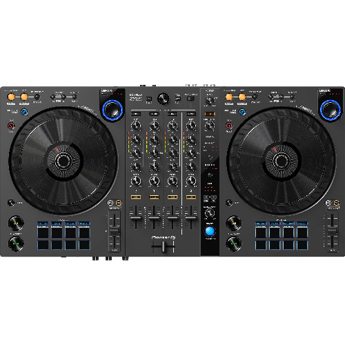 Consola DJ Pioneer DJ DDJ FLX6 GT , 4 canale, 4 deckuri, 16 Pad-uri iluminate, Software Serato DJ Pro, Rekordbox DJ, RCA, USB, Jack 3.5mm, Cutie de transport Magma Controller Workstation One