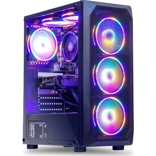 Sistem PC Gaming GameMax, AMD Ryzen 5 1600, RX470 4 GB, 12 Gb RAM, HDD 750 Gb, 5xUSB 3.0, HDMI, DVI
