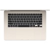 Laptop Apple MacBook Air 15 (2024) A3114, Display Retina 15.3 inch True Tone, M3 8-Core CPU, 8 Gb RAM, SSD 256 Gb, 10-Core GPU, Thunderbolt, Touch ID, Wi-Fi 6, Camera FaceTime HD, Silver