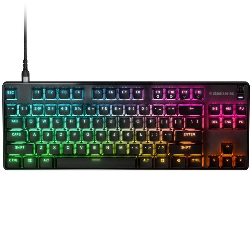 Tastatura Gaming Mecanica STEELSERIES Apex 9 Mini, Linear OptiPoint Switch, USB, Layout US, Negru
