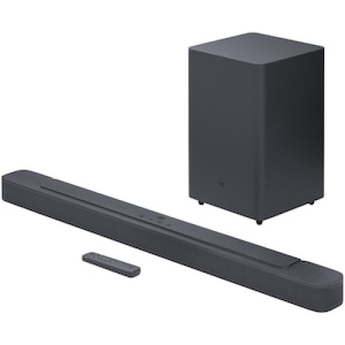 Soundbar curbat Samsung HW-M4500/EN, 2.1, 260 W, Subwoofer wireless, Telecomanda, Negru
