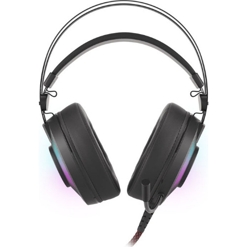 Casti Gaming cu fir GENESIS Neon 600 RGB, Stereo, USB, 3.5 mm, Negru
