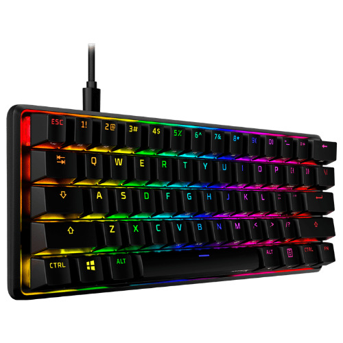 Tastatura mecanica gaming HyperX Alloy Origins 60, RGB, Switch Aqua Tacticle, pentru PC, PS4, PS5, Xbox Tastatura mecanica gaming HyperX Alloy Origins 60, RGB, Switch Aqua Tacticle, pentru PC, PS4, PS5, Xbox