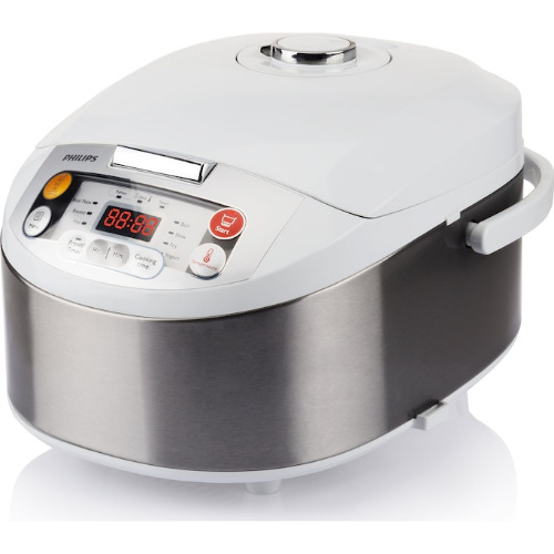 Multicooker Philips HD3037, 980 W, 5 l, Programe automate, Timer, Alb/Argintiu
 Multicooker Philips HD3037, 980 W, 5 l, Programe automate, Timer, Alb/Argintiu