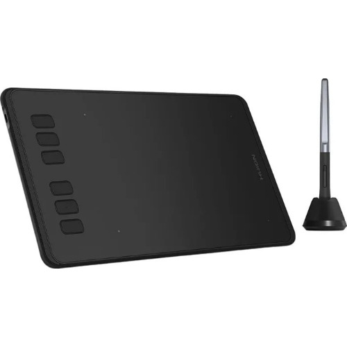 Tableta Grafica Huion Inspiroy H640P, 6x4", 6 taste rapide, 266 PPS, PW100 Pen fara baterie, Negru
