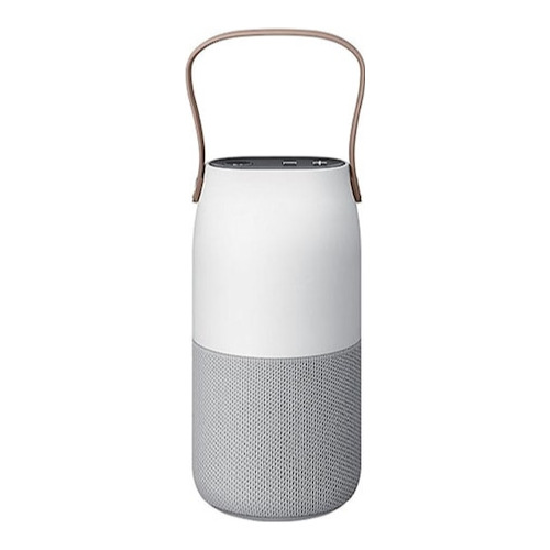 Boxa Portabila Bottle Cu Lampa De Noapte SAMSUNG EO-SG710, Bluetooth, 5V, Lumini LED, Incarcare Wireless, Argintiu
