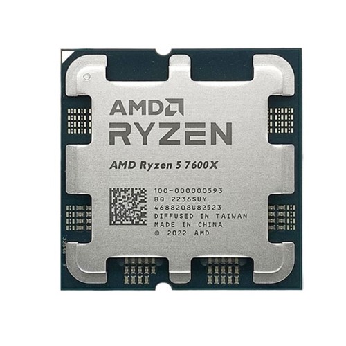 Procesor AMD Ryzen 5 7600X, 4.7 - 5.3 GHz, 6 Nuclee - 12 Threads, Arhitectura Zen 4, Socket AM5 (Produs NOU!)
