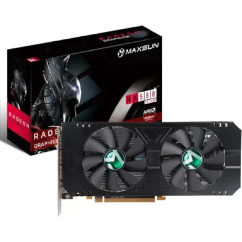 Placa Video Maxsun AMD Radeon RX580 8 Gb 2048SP GDDR5, 256-Bit, DVI, HDMI, VR Ready, FreeSync 2 HDR (Produs NOU!)
