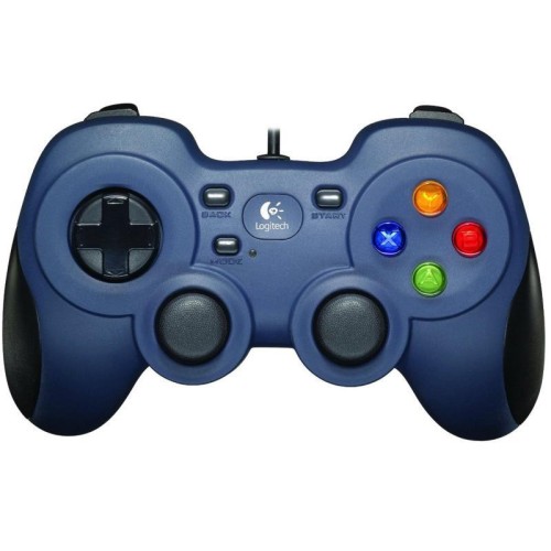 Gamepad Cu Fir Logitech F310, PC, Butoane Programabile, USB, Albastru

