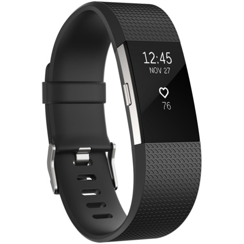 Bratara Fitness Fitbit Charge 2, Ecran Oled, Functii Sport, Android/iOS, Negru
