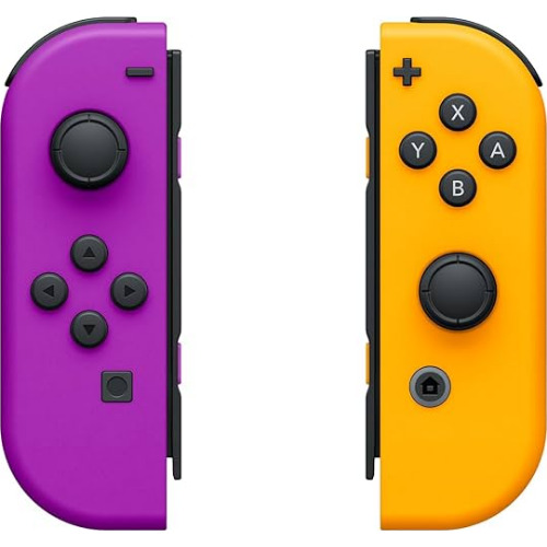 Set Controller Joy-Con Nintendo Switch HAC-015, Neon Purple/Orange

