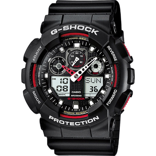 Ceas barbatesc Casio G-Shock GA-100-1A4ER, 51mm, Quartz, Mineral
 Ceas barbatesc Casio G-Shock GA-100-1A4ER, 51mm, Quartz, Mineral