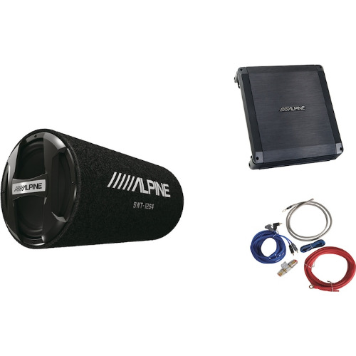 Pachet Subwoofer Alpine + Amplificator Alpine, SWT-12S4 + BBX-T600+350940, Tub Bass-Reflex, 30 cm, 300W RMS, 2 canale, 300W RMS max
