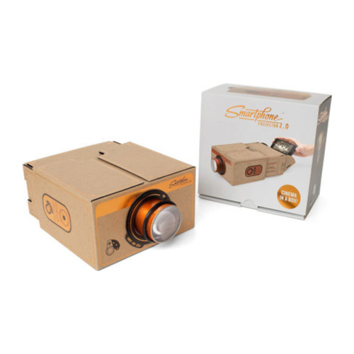 Proiector Din Carton pentru Smartphone Luckies 2.0, 8X, Design Retro, Portabil
