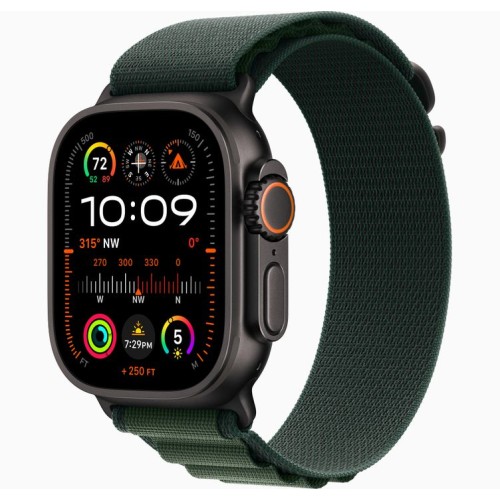 Apple Watch Ultra 2 49mm A2986, GPS, Cellular, Titanium, Dark Green Alpine Loop
