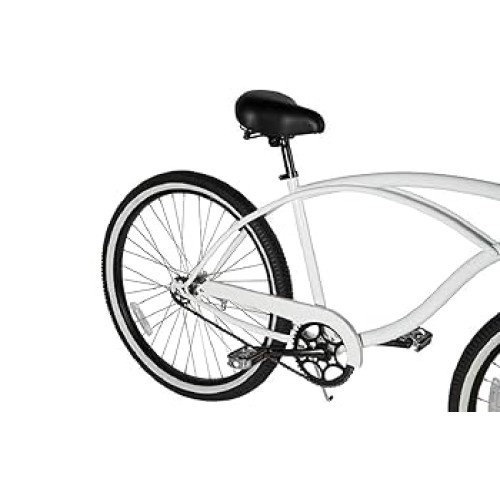 Bicicleta Sole Bicycles The Coastal Cruiser, Otel, Roti 26 Inch, O Singura Viteza, Raport 44:20, Frana In Butuc, White
 Bicicleta Sole Bicycles The Coastal Cruiser, Otel, Roti 26 Inch, O Singura Viteza, Raport 44:20, Frana In Butuc, White