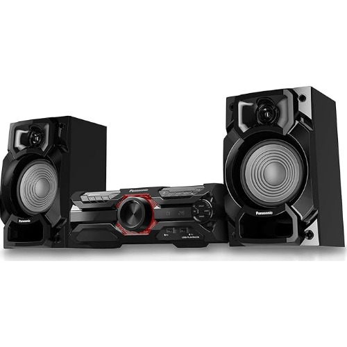 Microsistem audio High Power Panasonic SC-AKX320E-K, 450 W RMS, Dual USB, Bluetooth, Max Juke App., Subwoofer 16cm
