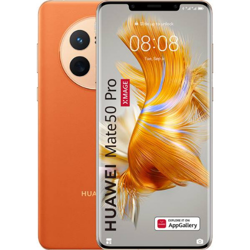 Huawei Mate 50 Pro, 512 Gb, Dual SIM, Orange
