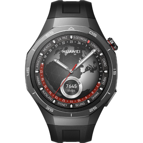 Smartwatch HUAWEI Watch GT 5 Pro VLI-B29, 46mm, GPS, Android/iOS, Black, Black Fluoroelastomer Strap
