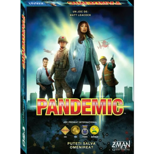 Joc De Societate Pandemic - Z-Man Games, 8+ Ani, 2-4 Jucatori
