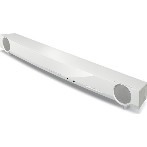 Soundbar Surround Yamaha Yas-103, 120W, Subwoofer Dual, Aplicatie, Telecomanda, UniVolume, Alba
