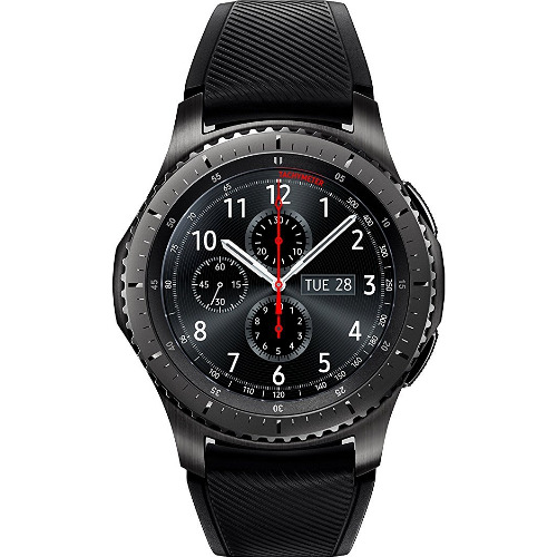 Smartwatch Samsung Gear S3 Frontier SM-R760, 1.3" Super Amoled, IP68, Bratara Silicon, Negru
