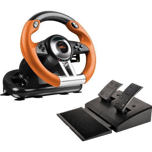 Volan + Pedale Gaming SPEEDLINK Drift O.Z Racing Wheel - Pentru PC/PS3
