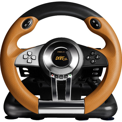 Volan + Pedale Gaming SPEEDLINK Drift O.Z Racing Wheel - Pentru PC/PS3
 Volan + Pedale Gaming SPEEDLINK Drift O.Z Racing Wheel - Pentru PC/PS3