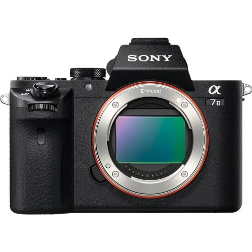 Kit Aparat foto Mirrorless SONY A7 II, 24.2 Mp, E-mount, Wi-Fi, NFC + Adaptor Sony LA-EA5 35mm Full-Frame pentru Obiective cu Montura A la Montura E + Obiectiv DT 18-55mm 3.5-5.6 SAM II + Battery Grip
