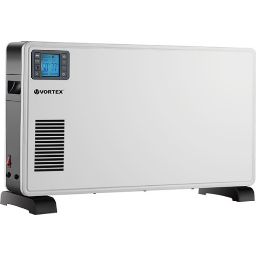 Convector electric de podea VORTEX VO4231, 3 trepte putere, 2300W, Protectie termica, alb-negru
