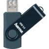 Memorie USB HAMA Rotate, 64Gb, 70Mb/s, USB 3.0, Albastru