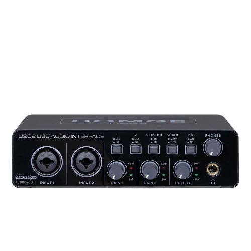 Interfata Audio Bomge U202, 32 bit/192 KHz, 2 Canale, Preamplificare, XLR, USB, Jack, Garantie 24 LUNI (Produs NOU!)
