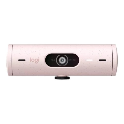 Camera web Logitech Brio 500, Full HD 1080p, RightLight 4, 90 FoV, USB-C, Privacy - Rose (Produs NOU)
