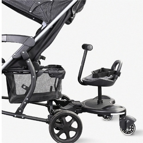 Placa pentru Carucior Buggy Board X001YOWWTB, Pentru Copii, Scaun Detasabil, Negru
