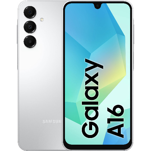 Telefon Mobil Samsung Galaxy A16, Dual SIM, 4GB RAM, 128GB, 5G, Light Gray
