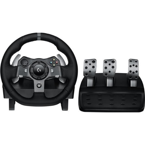 Volan Gaming LOGITECH G920, Compatibil Xbox ONE/Series X/S/PC + Pedale, Negru
