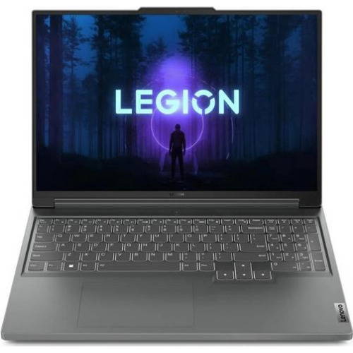 Laptop Gaming Lenovo Legion Slim 5 16APH8, Display IPS 16 inch WUXGA, 144Hz, AMD Ryzen 5 7640HS 6-Core, 5.0 GHz, 64 Gb RAM DDR5, SSD 512 Gb NVMe, nVidia GeForce RTX 4060 8Gb, Wi-Fi 6, USB 3.2, USB-C, HDMI, Jack 3.5mm, Ethernet, Storm Grey