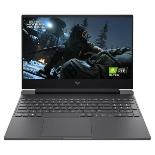 Laptop Gaming HP Victus 15-fb1013nn, Dsplay 15.6 Inch FHD, AMD Ryzen 5 7535H 3.3 GHz, 16 Gb RAM, 500 Gb SSD, nVidia GeForce RTX 2050 - 4 Gb, Ethernet, HDMI, Jack 3.5mm, Sonorizare Bang & Olufsen
