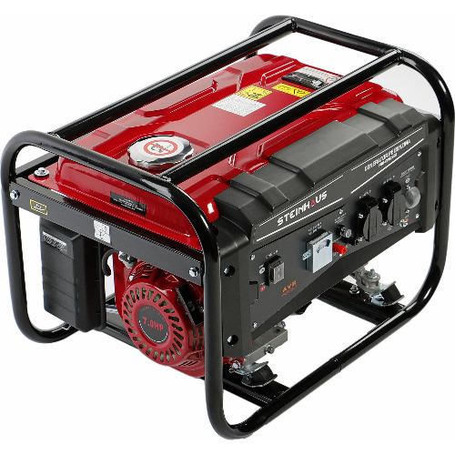 Generator curent electric Steinhaus PRO-GEN2200, 2200 W cu stabilizator de tensiune, Benzina, Autonomie 10H
