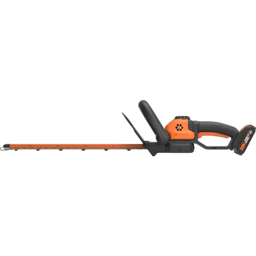 Foarfeca electrica pe acumulator pentru tuns gard viu WORX WG251E, 18V, lungime lama 52 cm, diametru maxim taiere 14 mm

