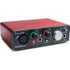 Interfata audio Focusrite Scarlett Solo 1st Gen, XLR, iesiri balansate, Rosu