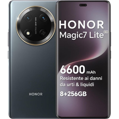 Honor Magic7 Lite, 256 Gb, Dual Sim, Titanium Black