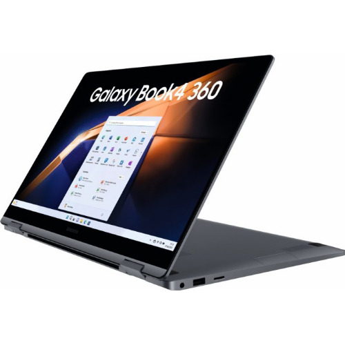 Laptop Samsung Galaxy Book4 Pro, AMOLED 16 inch 3K, Procesor Snapdragon X Elite X1E-80-100 12-Core, 4.0GHz, 16 Gb RAM LPDDR5X, SSD 500 Gb UFS, Qualcomm Adreno X1-85 GPU 8Gb, USB 3.2 , Thunderbolt v4, HDMI, SD Card Reader, Moonstone Gray