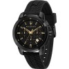 Ceas barbatesc Maserati Successo, 44mm, 5ATM, Otel inoxidabil, Curea Rasina, Analog, Quart